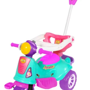 Carrinho De Passeio Ou Pedal Infantil Triciclo Avespa Maral Cor Pink