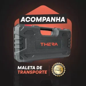 Mini Moto Serra Elétrica 6 Polegadas Thera 1200W Com Duas Baterias 1500 mah e maleta Bivolt Cor Azul-turquesa
