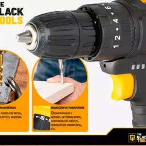 Parafusadeira Furadeira 21v 2 Baterias Profissional Bivolt