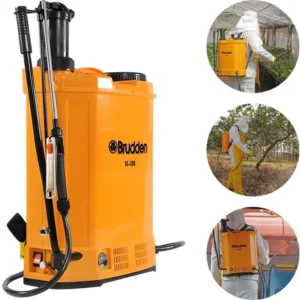 Pulverizador SS20B Bomba Costal Manual E Elétrico 20 Litros Brudden a Bateria Cor Amarelo