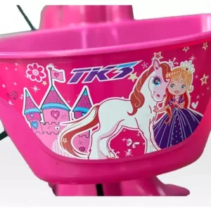 Bike Infantil Menina 5 Anos Aro 12 Com Rodinhas Cor Rosa Tamanho do quadro 8