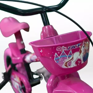 Bike Infantil Menina 5 Anos Aro 12 Com Rodinhas Cor Rosa Tamanho do quadro 8