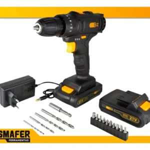 Furadeira Parafusadeira Sem Fio De 10mm 3/8 21v Oz Pb6000k 2 Baterias + Acessorios 110v/220v