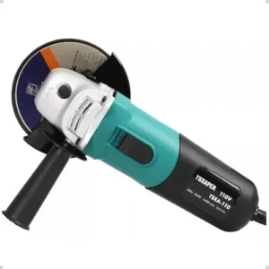 Esmerilhadeira Lixadeira Angular Tssaper Disco 115mm 4.1/2″ 11000rpm de 60 Hz azul-turquesa 82 W 220V + acessórios Tsea
