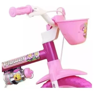 Bicicleta Infantil Menina Aro 12 Nathor Flower 2 5 Anos Rosa