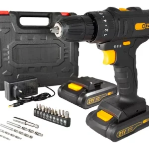 Furadeira Parafusadeira Sem Fio De 10mm 3/8 21v Oz Pb6000k 2 Baterias + Acessorios 110v/220v