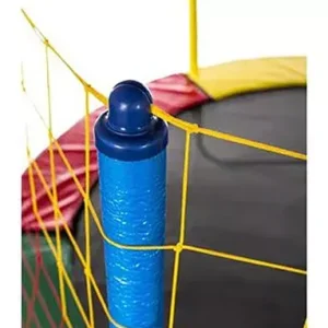 Cama Elástica Pula Pula 1,50m Lona Preta S/ Emenda Papibrink Cor da proteção de molas Quadricolor