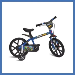 Bicicleta Infantil Aro 14 Power Game – Bandeirante – 3047 Cor Azul