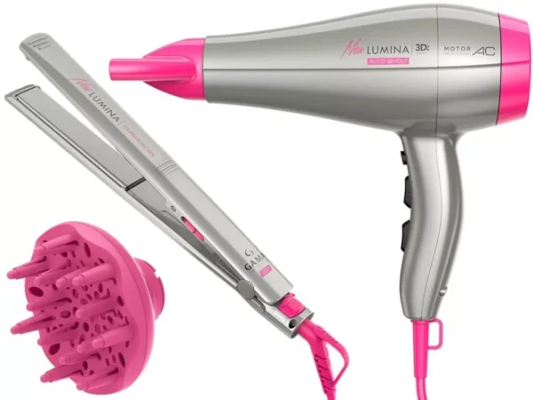 Kit Gama New Lumina - Secador 3d 2200w + Prancha 220ºc - Biv