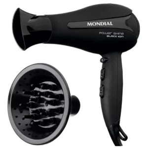 Secador De Cabelo 2000w Mondial Power Black Íon Com Difusor