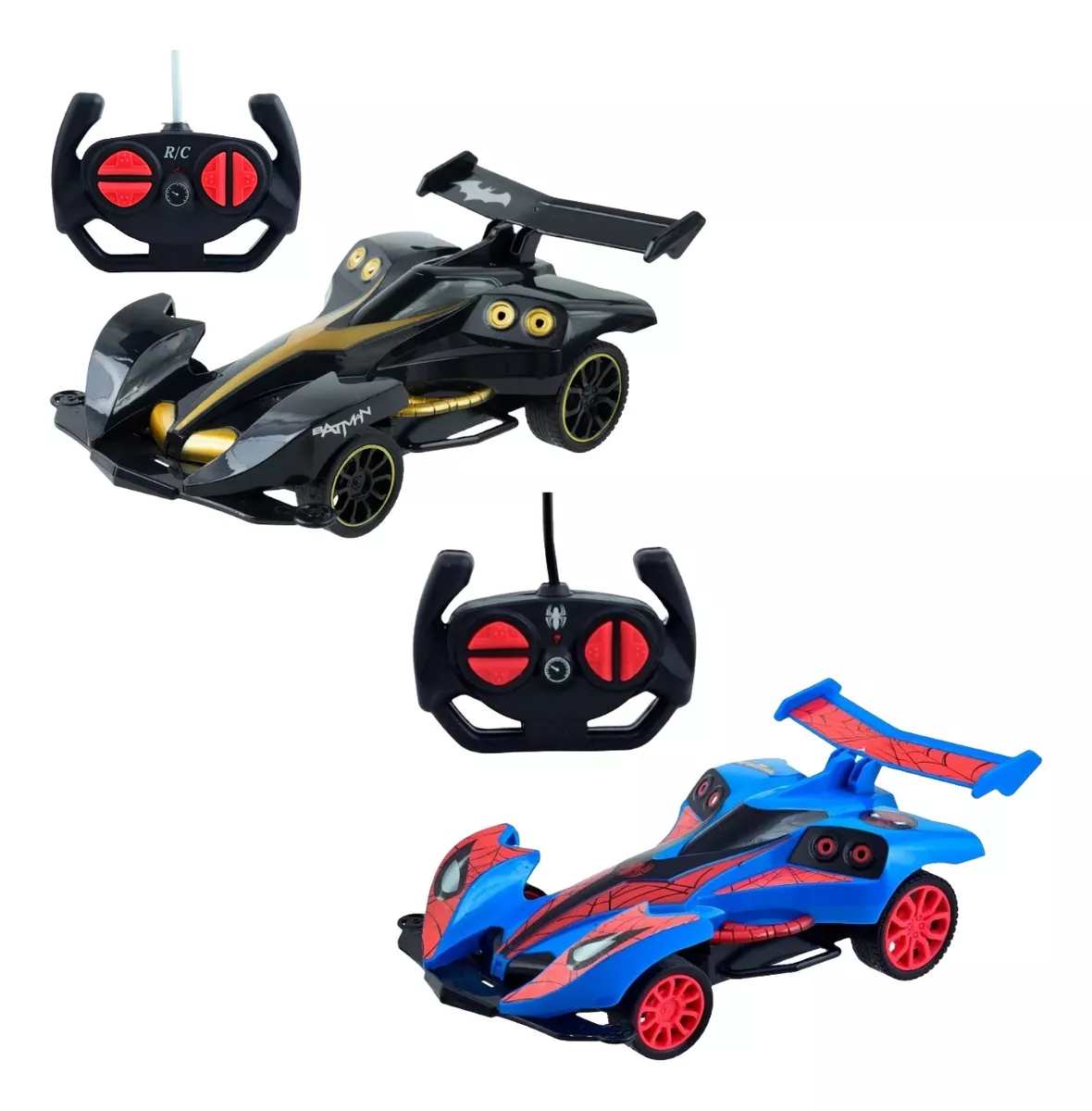 Carrinho Controle Remoto 7 Funções Batman - Homem Arranha