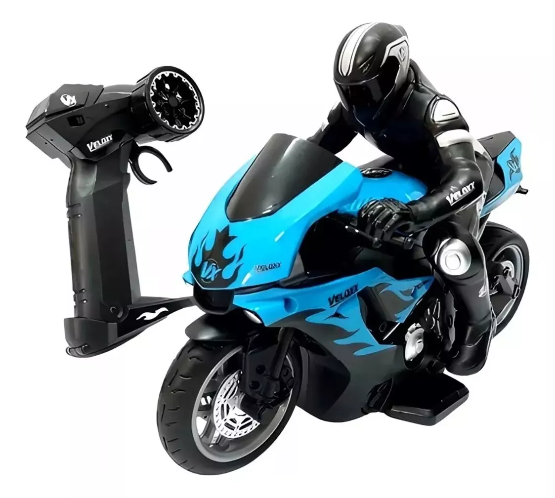 Moto De Controle Remoto Velox Com Bateria Recarregavel