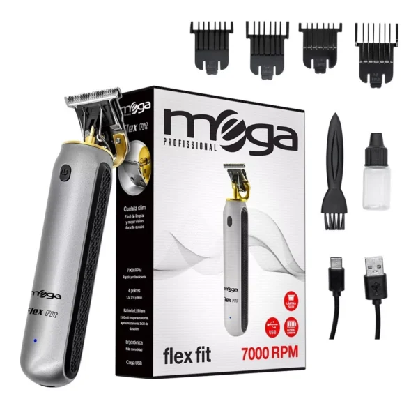 Maquina De Cabelo Flex Fit Mega Corte Acabamento Multiusousb
