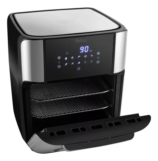 Fritadeira Air Fryer Oven Philco Pfr2200 4 Em 1 12l 1800w Cor Preta 110V - Image 2