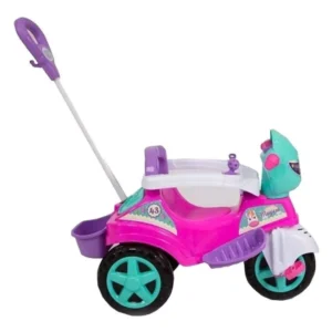 Carrinho Triciclo De Passeio Baby City Spider Rosa Maral