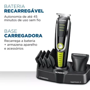 Aparador De Pelos Super Groom 6 Bg04 Mondial