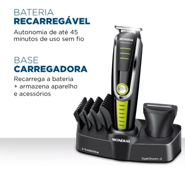 Aparador De Pelos Super Groom 6 Bg04 Mondial - Imagem 3