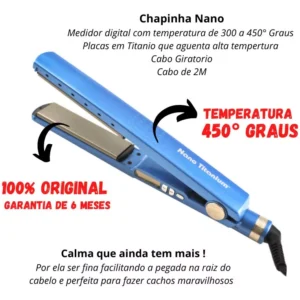 Kit Chapinha Nano Profissional + Secador Profissional 8600w