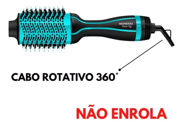 Prancha Taiff Ceramica + Escova Secadora Mondial Black Tiff - Imagem 4
