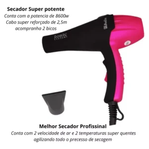 Kit Chapinha Nano Profissional + Secador Profissional 8600w