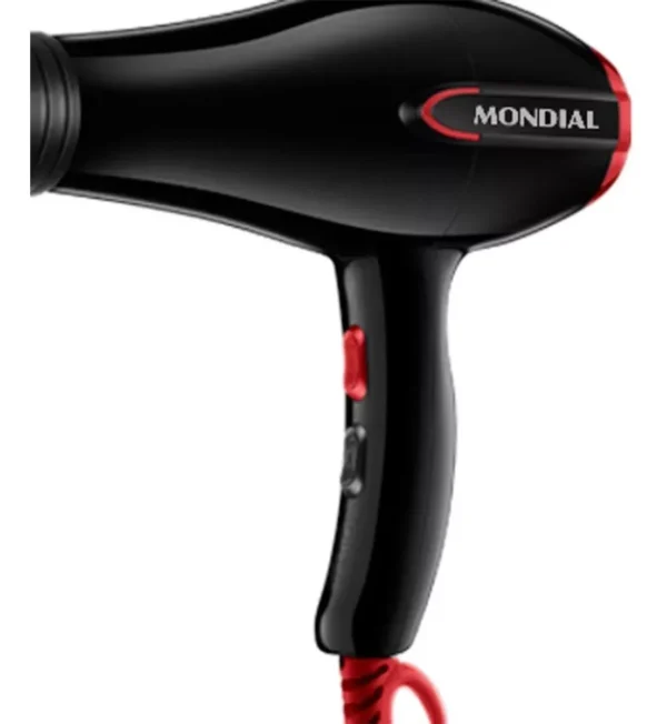 Secador E Difusor Cachos Mondial Turbo Color Red 1900w/2000w - Imagem 5