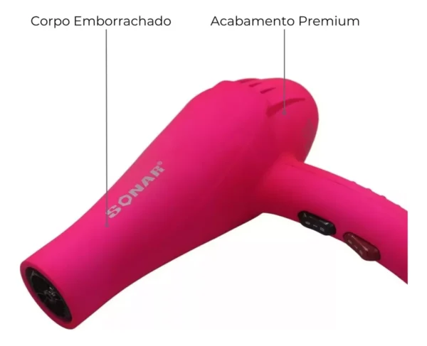 Secador De Cabelo Profissional 3200w Leve Potente C/ Difusor - Imagem 6