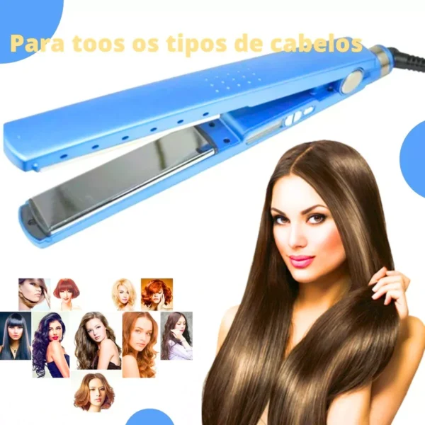 Kit 2 Chapinha Cabelo Profissional 450 Graus Super Liso - Imagem 8
