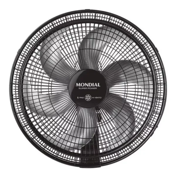 Ventilador De Mesa Super Power Vsp-30-b 30cm 6 Pás Mondial Cor da estrutura Preto Cor das pás Prata 127V - Image 7