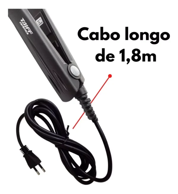 Prancha Taiff Ceramica + Escova Secadora Mondial Black Tiff - Imagem 8