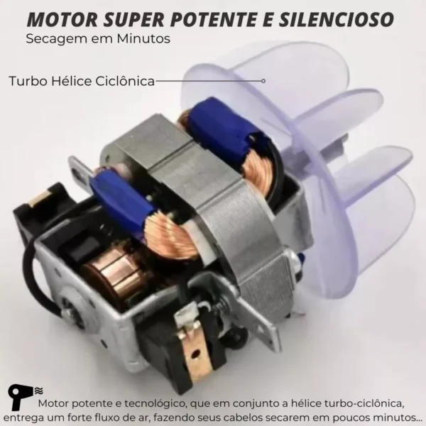 Secador De Cabelo Profissional 3200w Leve Potente C/ Difusor - Imagem 8