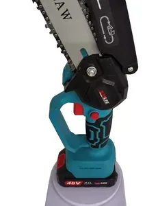 Mini Motosserra Elétrica Portátil Bateria 48v 8 Polegadas