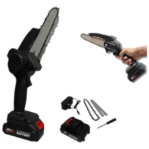 Mini Serra Bbg 1000w Elétrica Portátil Recarregável 48vforte Cor Preto 110v/220v