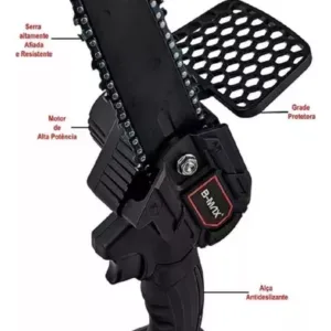 Moto Serra Elétrica À Bateria Lítio Mini 36v Bivolt Portátil Cor Preto 110V/220V