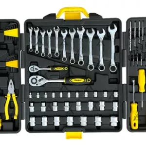 Kit De Ferramentas Maleta Caixa 128 Pcs Mecanico Titanium Cor Preto