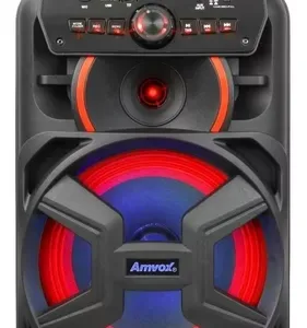 Caixa Amplificada Amvox Aca 221 Portátil C Bluetooth Bivolt Cor Preto 110V/220V