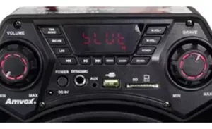 Caixa Amplificada Amvox Aca 550 Strondo II 550w Bivolt Cor Preto 110V/220V