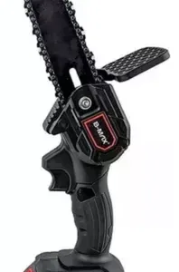 Moto Serra Elétrica À Bateria Lítio Mini 36v Bivolt Portátil Cor Preto 110V/220V