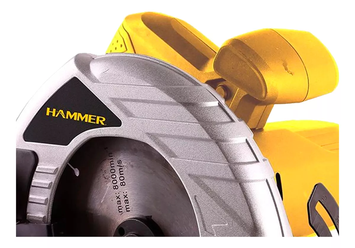Serra Circular Profissional 7-1/4 Pol. 1400w Com Disco Cor Amarelo Frequência 60Hz 110V
