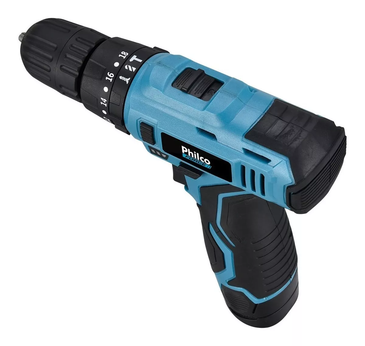 Furadeira Martelete Parafusadeira Sem Fio De 10mm Philco 12v Cor Azul Frequência 60Hz 110V/220V