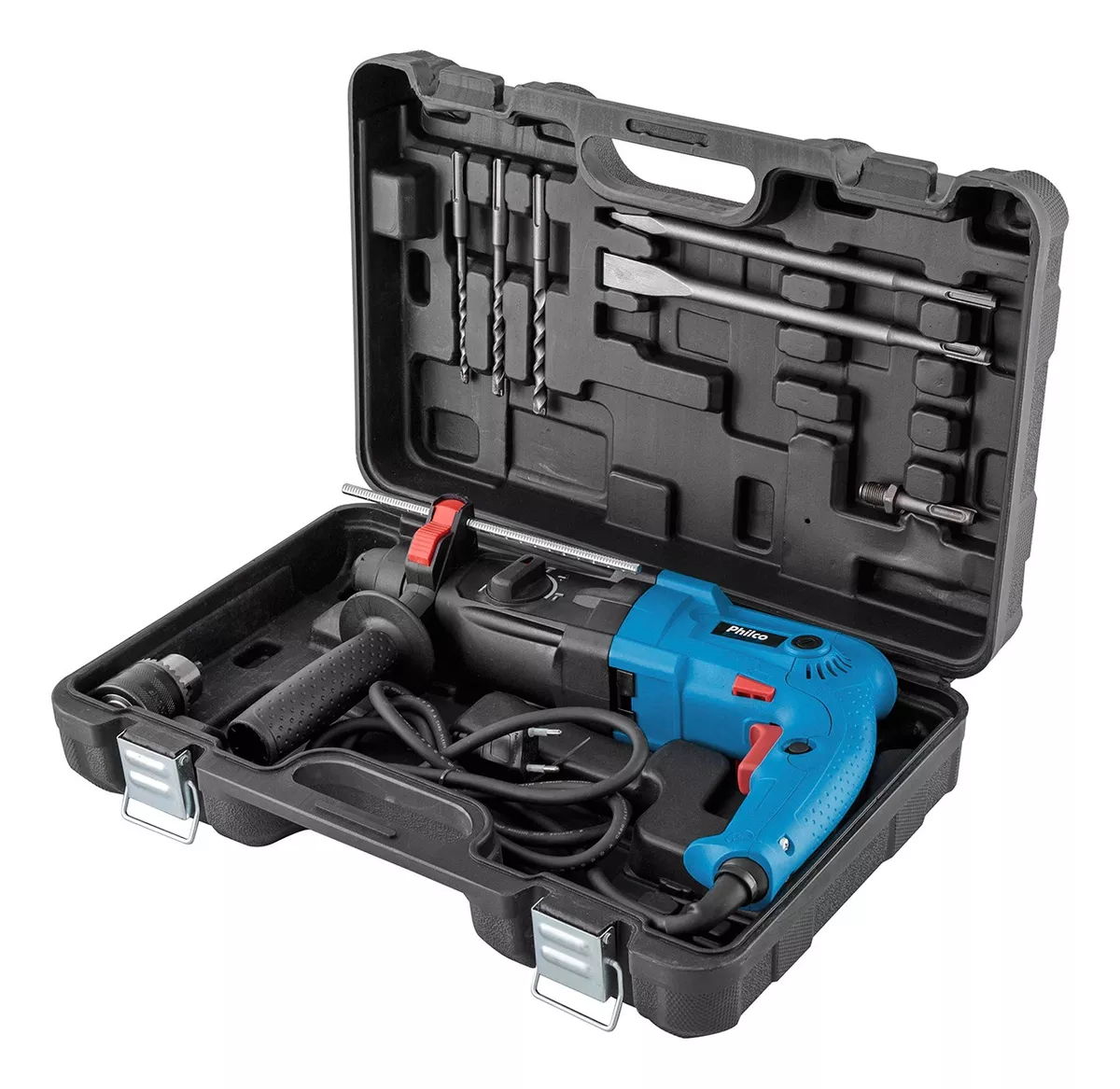 Martelete Force Pmt01 900w Impacto 3j 1400rpm Philco 110v Cor Azul-turquesa