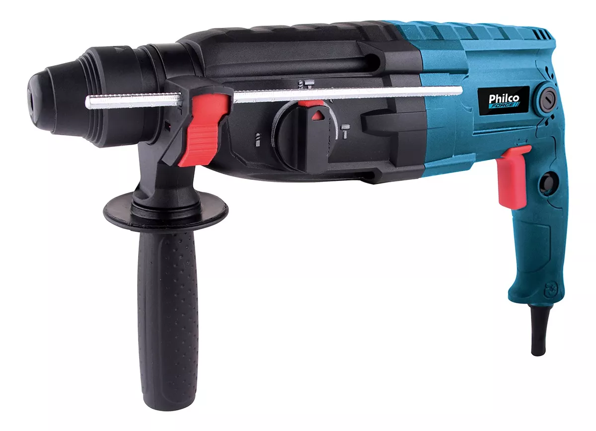 Martelete Force Pmt01 900w Impacto 3j 1400rpm Philco 110v Cor Azul-turquesa