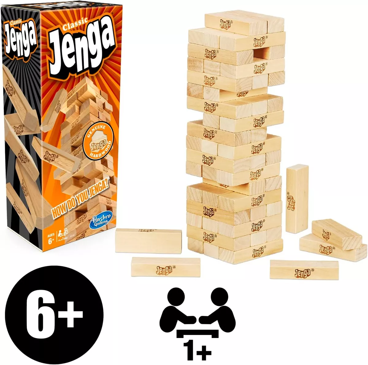 Jogo de Torre Jenga Clássico A2120 Hasbro