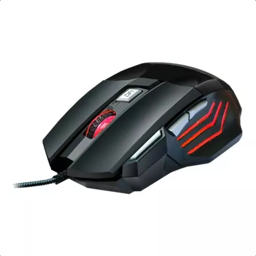 Mouse Gamer Para Jogo 3.200 Dpi Óptico Com Led Rgb Usb Exbom