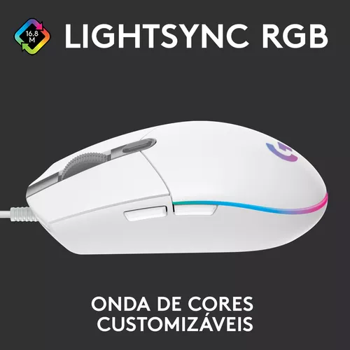 Logitech G Series G203 Lightsync Cor Branco 910005795