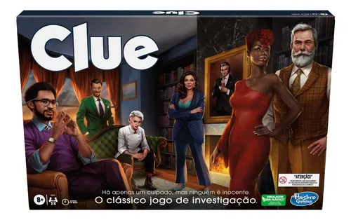 Jogo Clue Clássico De Investigação F6420 Hasbro