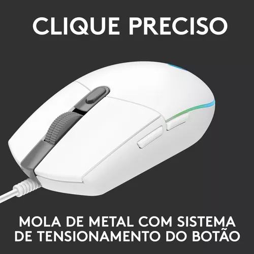 Logitech G Series G203 Lightsync Cor Branco 910005795
