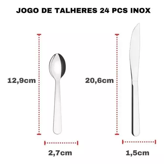 Faqueiro Inox 24 Peças Malibu Tramontina