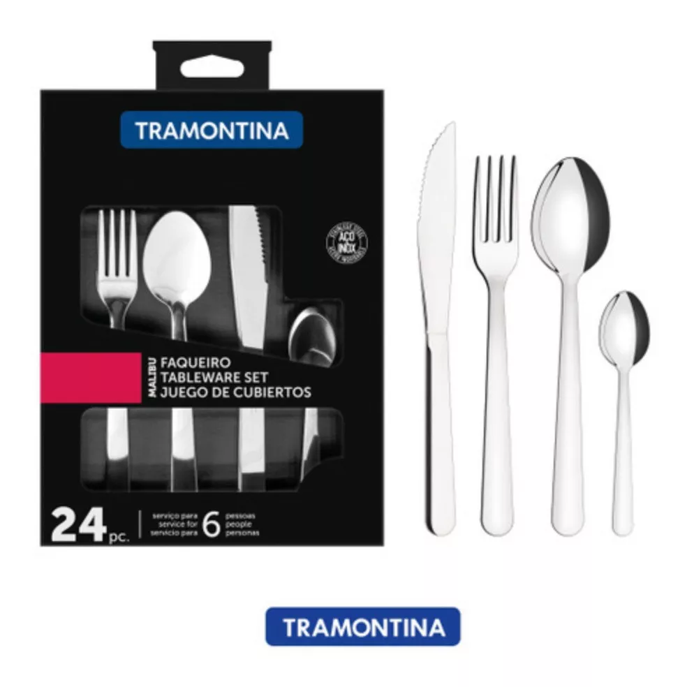 Faqueiro Inox 24 Peças Malibu Tramontina