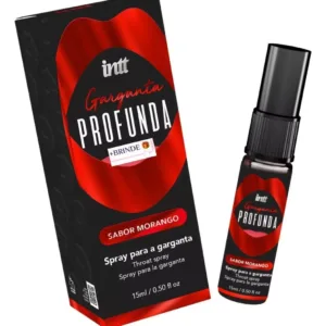 Gel Garganta Profunda Spray Dessensibilizante Oral Intt Sabor Morango