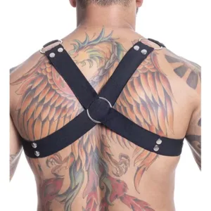 Arreios Harness Masculino De Elástico Com Argolas